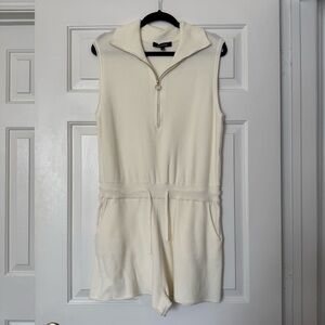 Strut & Bolt Cream Sweater Romper